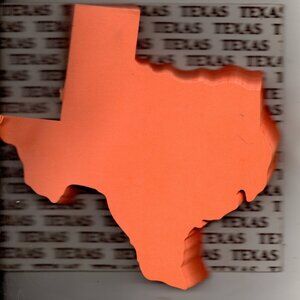 Texas State Shaped Notes Colorful Memo Note Pad